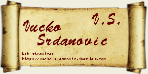 Vučko Srdanović vizit kartica